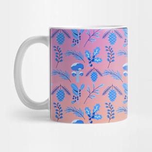 Leaves and flowers pattern Mug